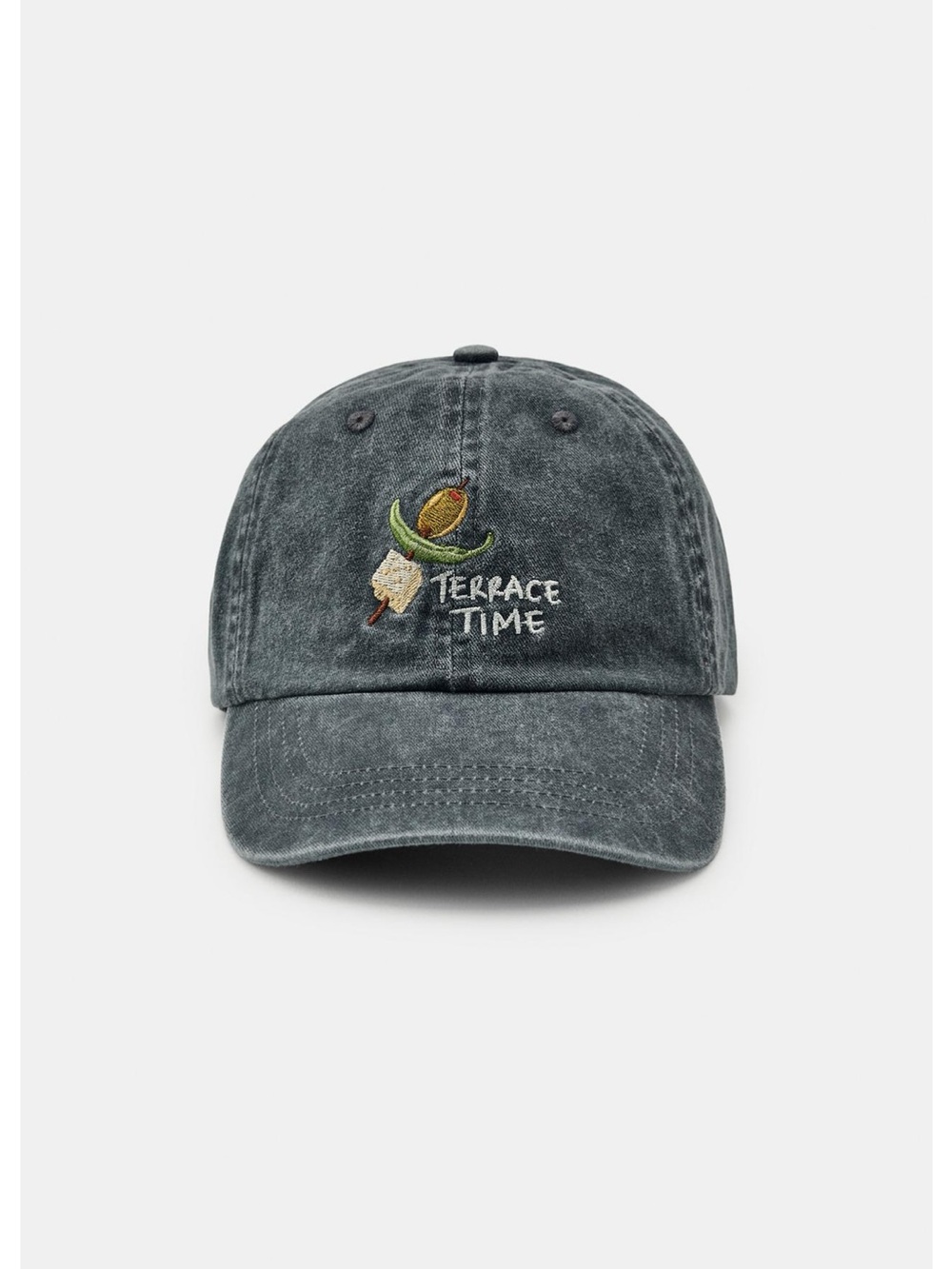 Zara Gilda Embroidered Twill Cap NWT